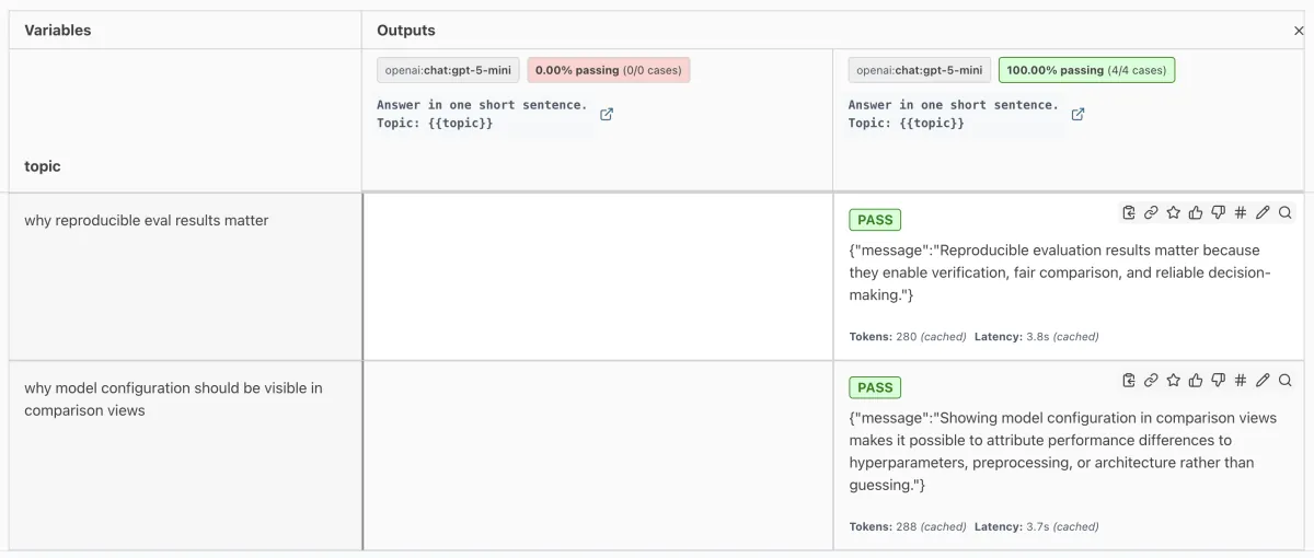 Evaluation results with the same provider id colliding into one column